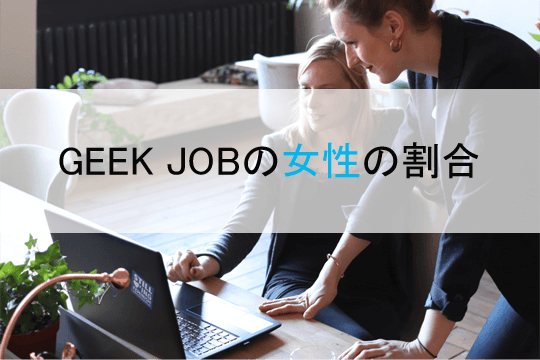 GEEK JOBの女性の割合